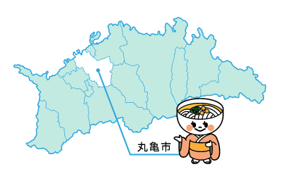 【丸亀市】の地図