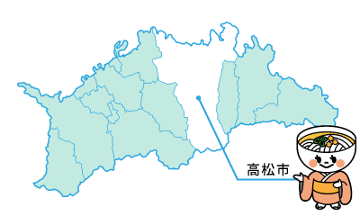 【高松市】の地図
