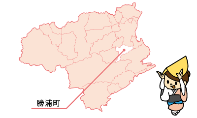【勝浦町】の地図